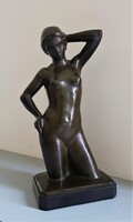 Naked woman by Léon Sarteel 