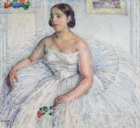 Portrait of the Singer Pierrette Fromentin by Georges Morren (1925)